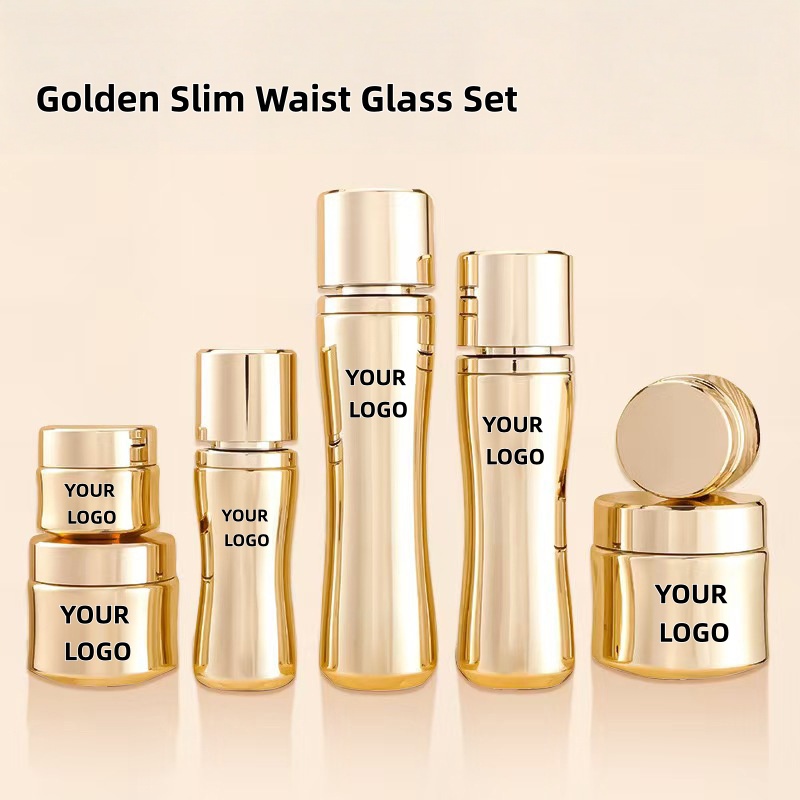 Luxury Skincare Logo - 【Logo Custom】1Pcs Luxury Electroplated Cosmetics Skincare