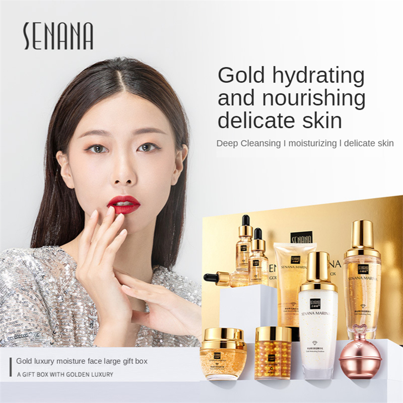 Women 24K Gold Skin Care Set 9 - Luxury Skincare Kit recension och pris