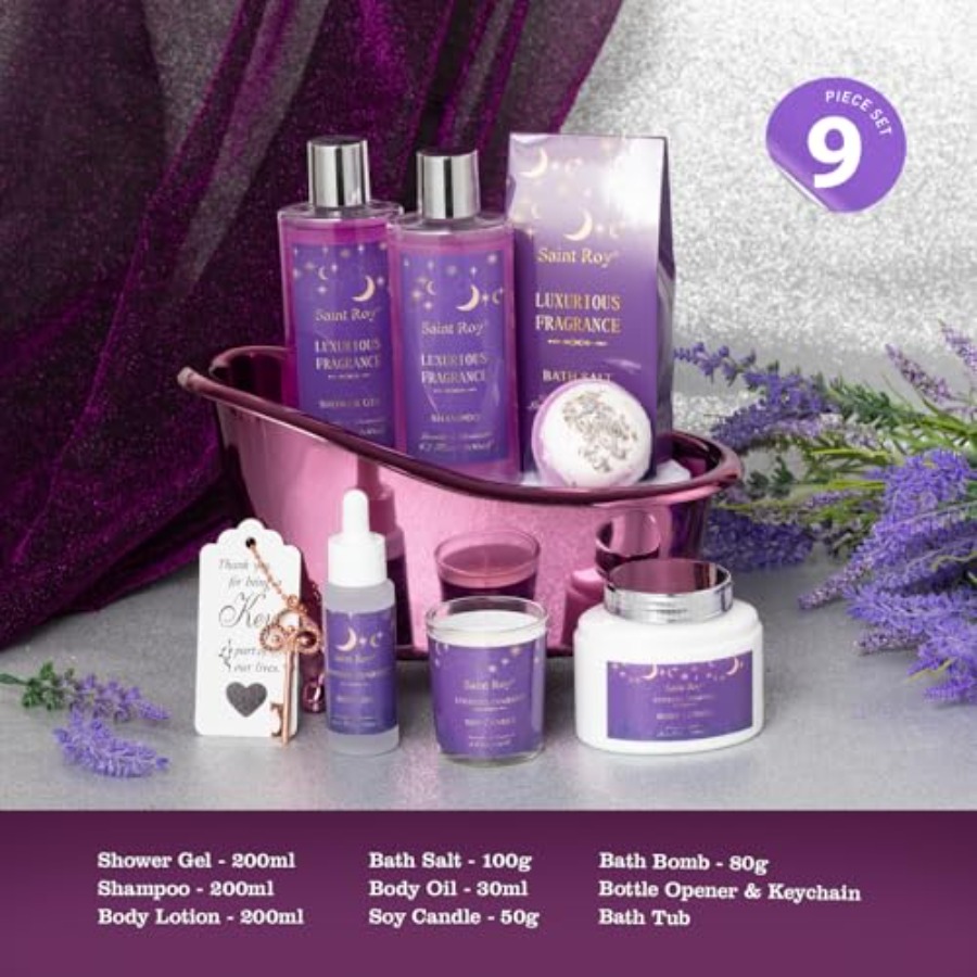 Bath Basket Spa Kit Spa Gifts  - Luxury Skincare Gift Set recension och pris