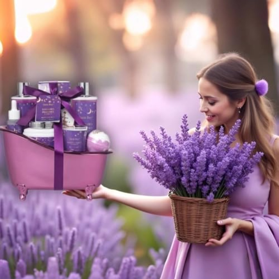 Bath Basket Spa Kit Spa Gifts  - Luxury Skincare Gift Set recension och pris