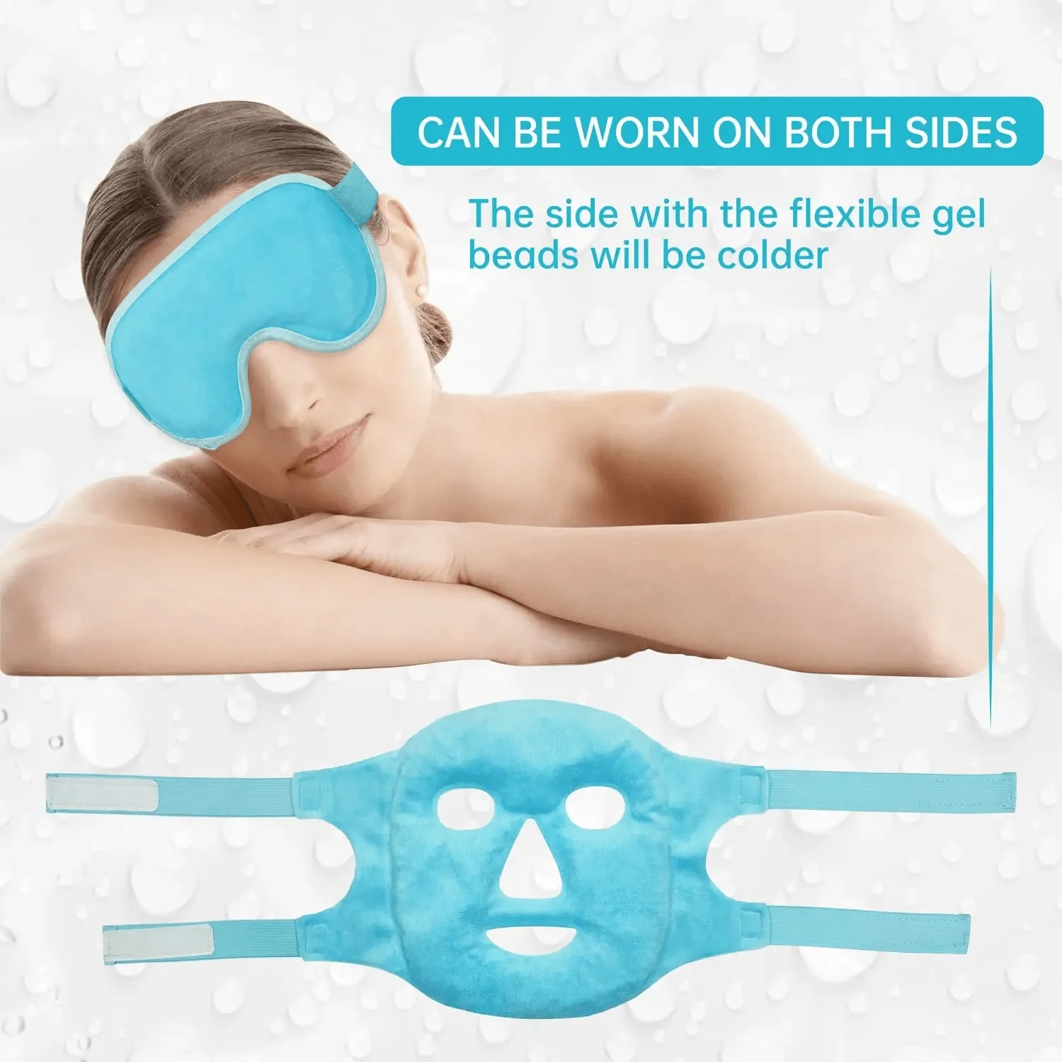 Gel Cooling Ice Face Eye Mask  - Luxury Skincare Gift Set recension och pris